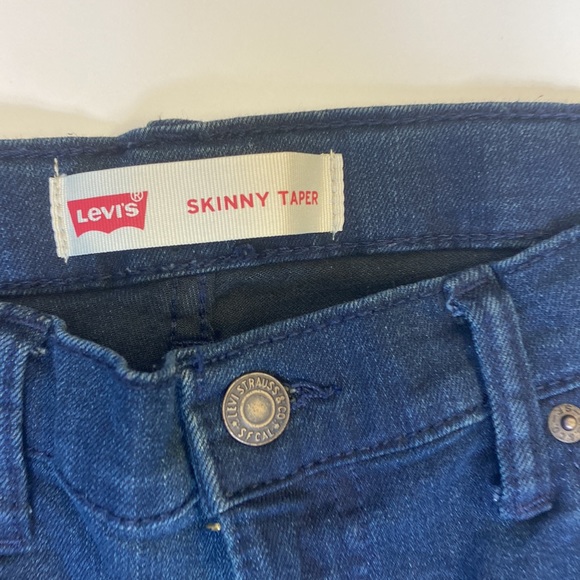Levi’s skinny taper boys jeans size 16 are 28 x 30 length adjustable waist - Picture 2 of 6